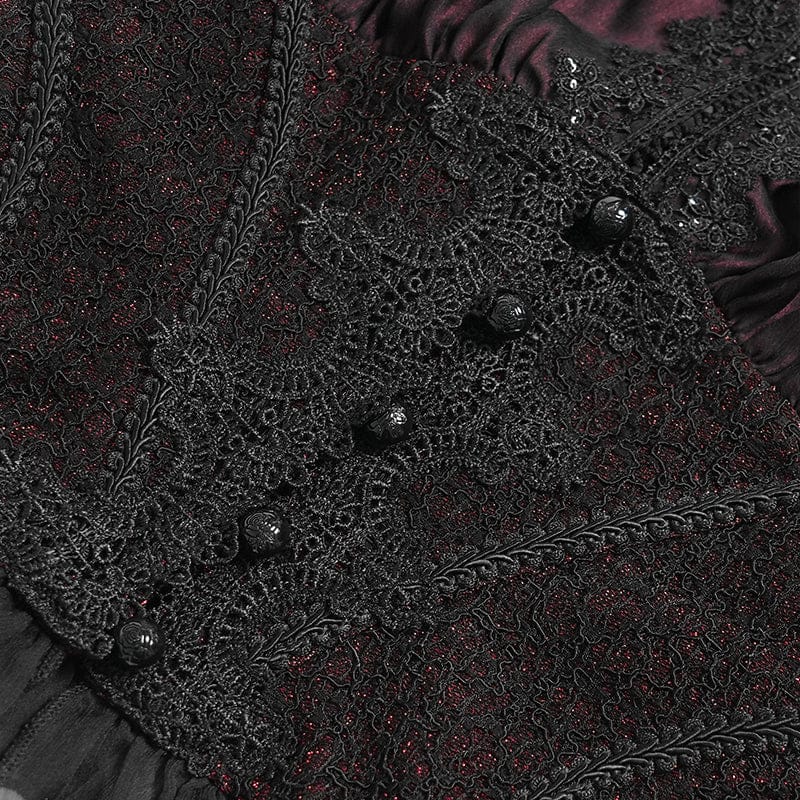 Women's Gothic Plunging Cutout Sleeveless Vest - Image 12