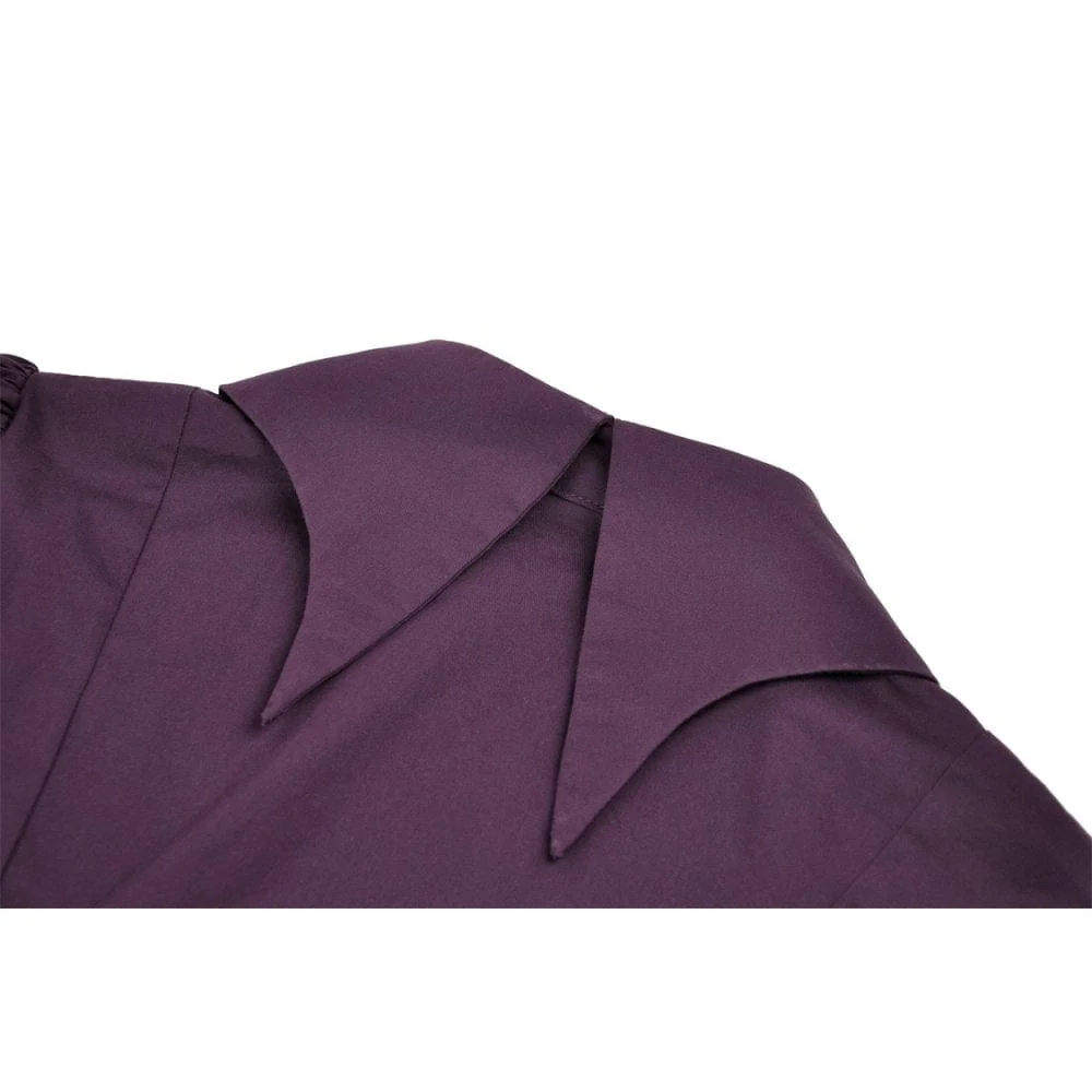 Women's Gothic Puff Sleeved Frilly Collar Shirt - Image 15