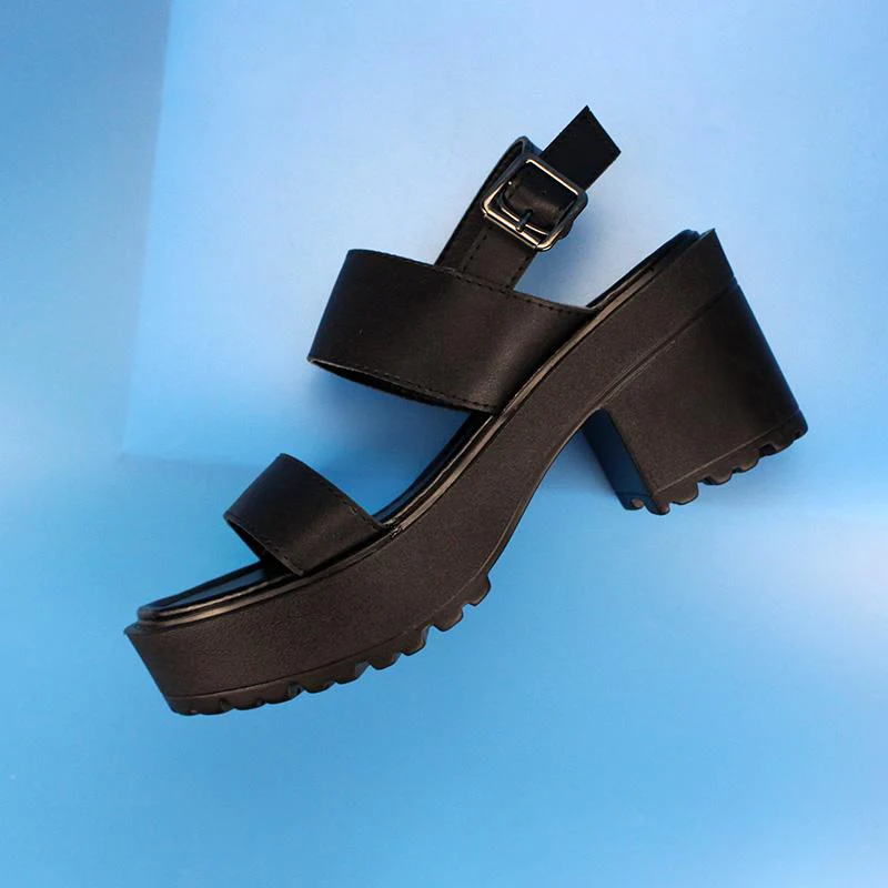 Women's Gothic Punk Open-toe Platform Sandals - Image 3
