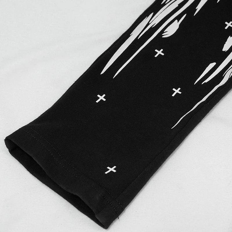 Women's Gothic Punk Skull Leggings - Image 7