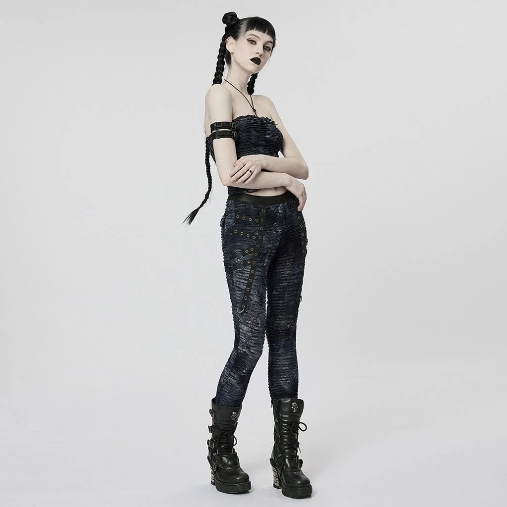Women's Gothic Ripped Halterneck Tank Top - Image 8