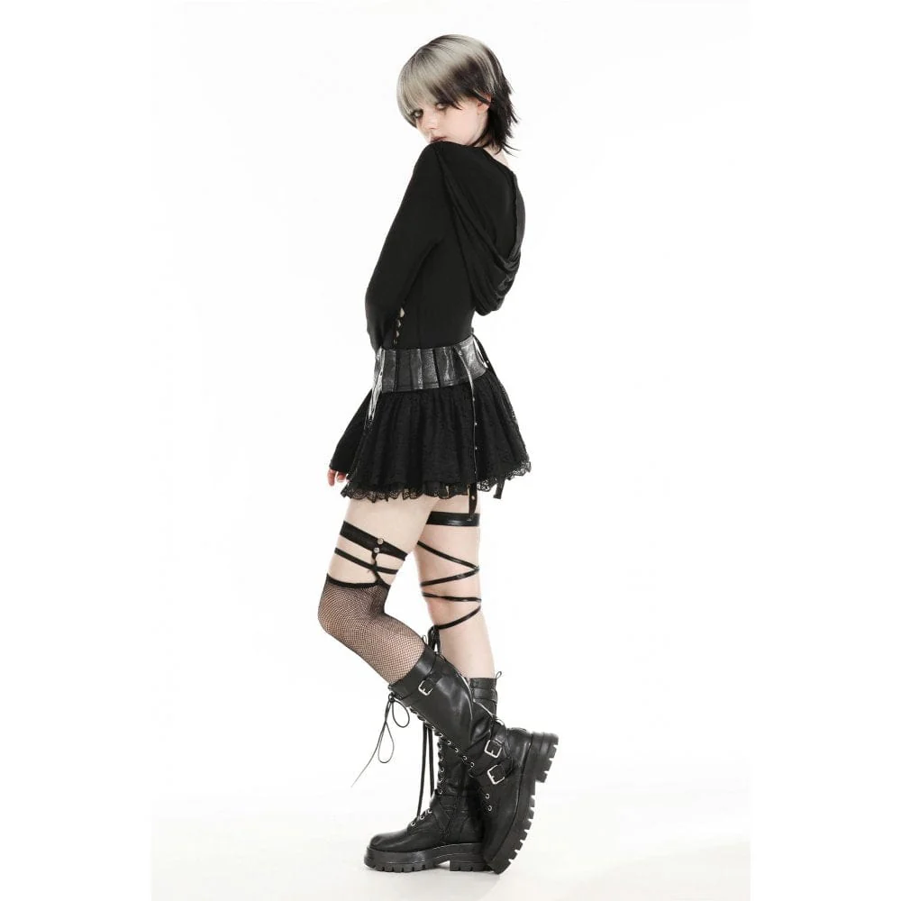 Women's Gothic Ripped Hoodies - Image 8