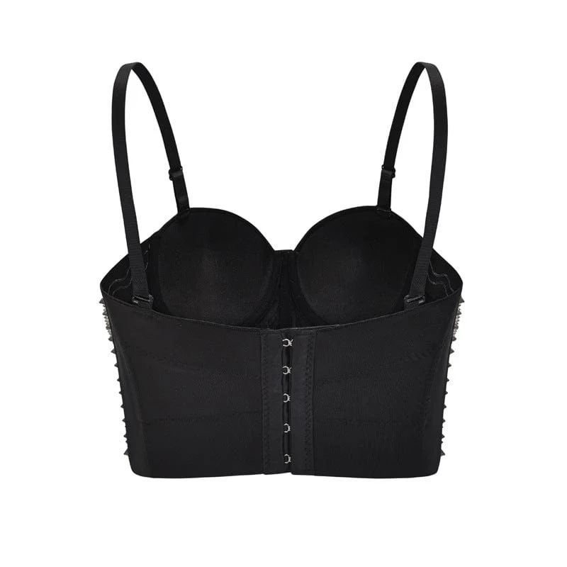 Women's Gothic Rivets Bustier - Image 3