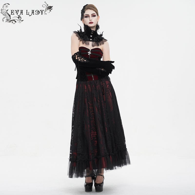 Women's Gothic Rose Lace Hem Neckwear - Image 6