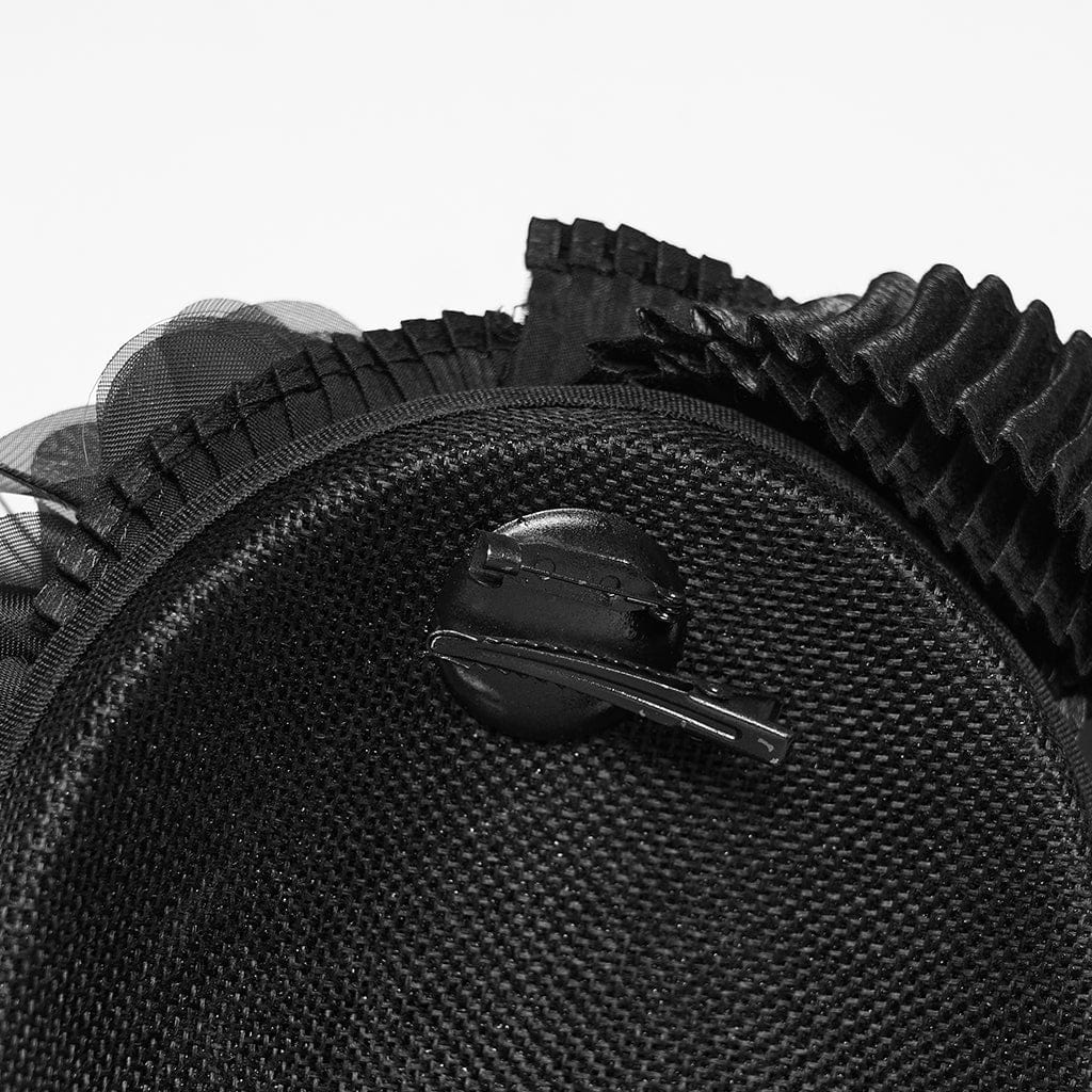 Women's Gothic Rose Ribbon Hat - Image 9