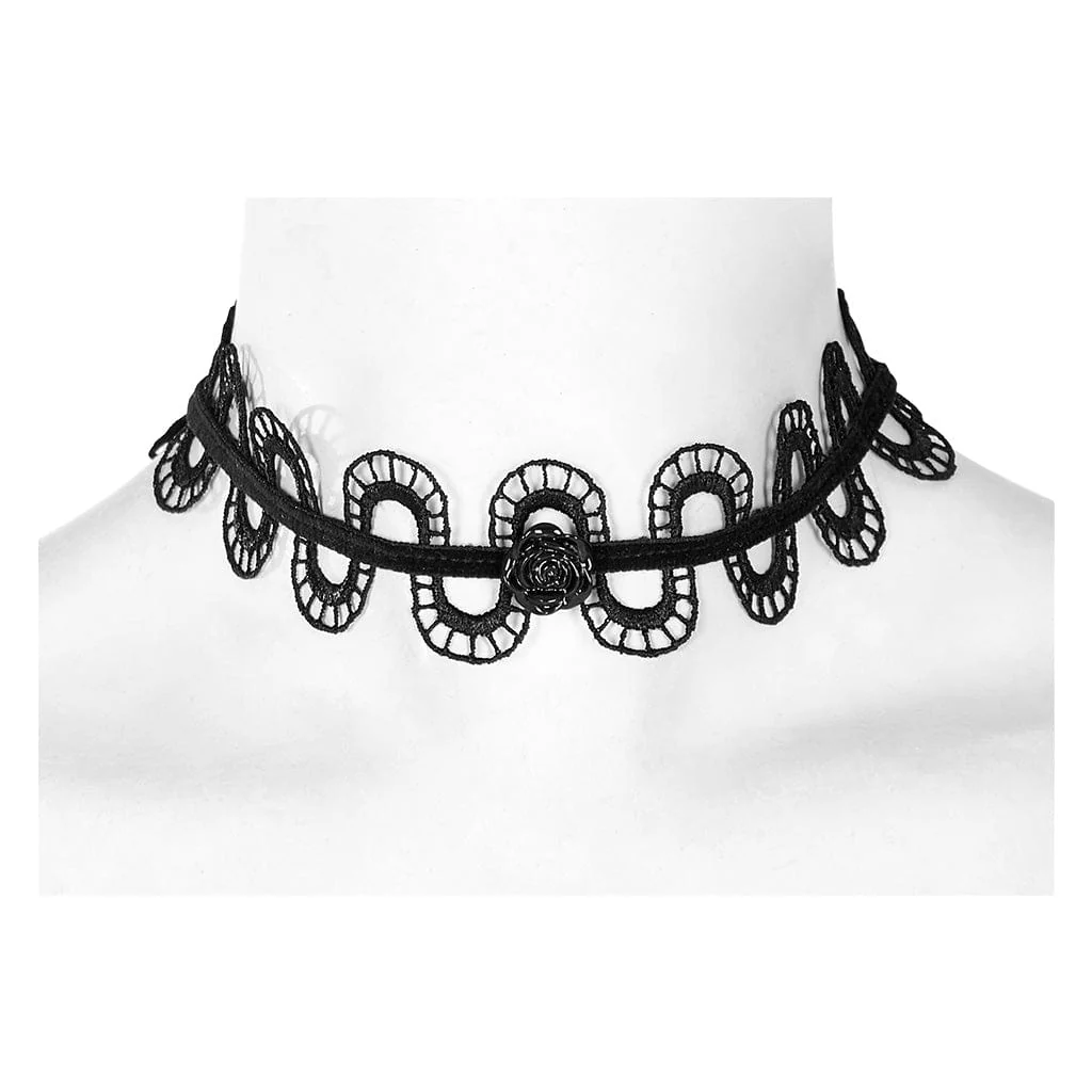 Women's Gothic Rose Snakelike Choker - Image 4