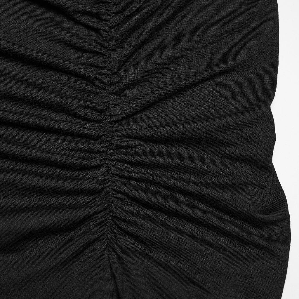 Women's Gothic Ruched Hooded Nun Dress Wedding Dress - Image 8