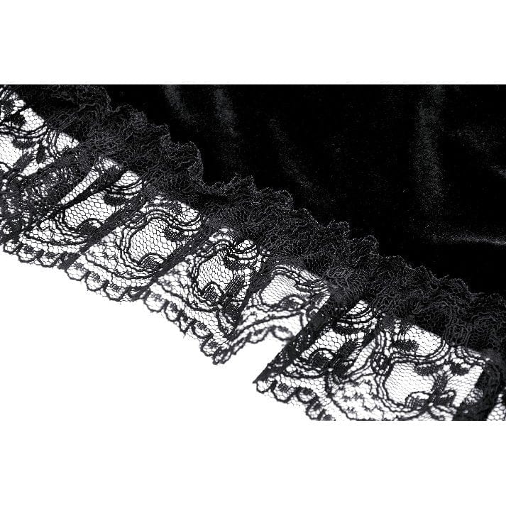 Women's Gothic Ruffled Lace Cape - Image 18