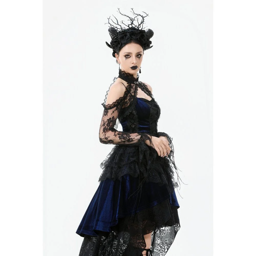 Women's Gothic Sheer Floral Lace Shrug - Image 5
