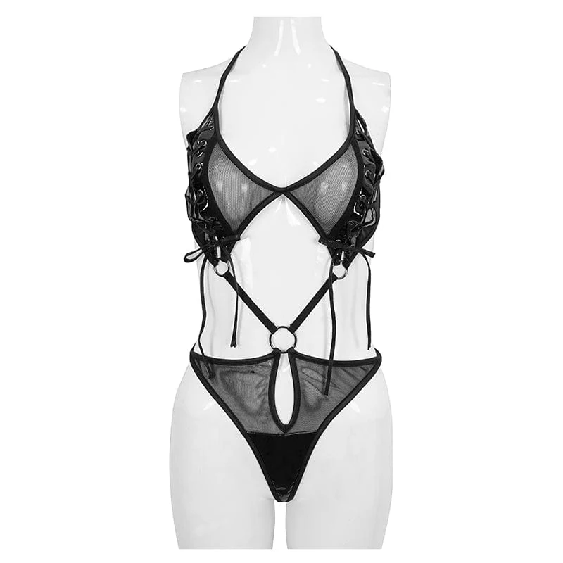 Women's Gothic Sheer Mesh Sexy Lingerie - Image 7