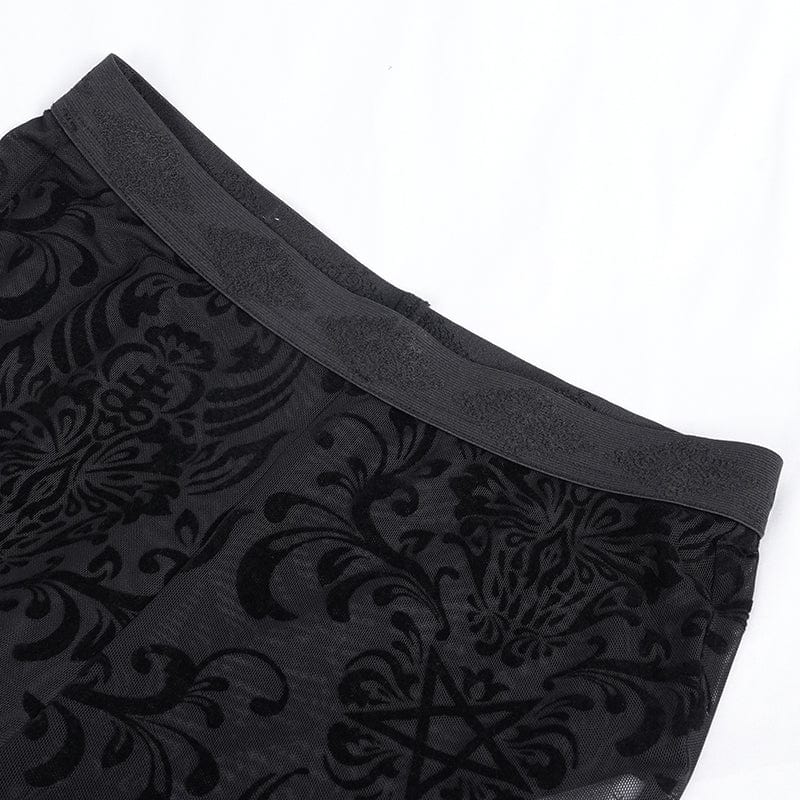Women's Gothic Sheer Mesh Tassels Lace Pants - Image 10