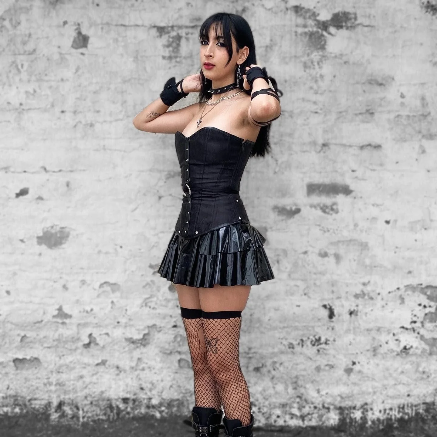 Women's Gothic Side Zipper Halter Top Corsets - Image 6