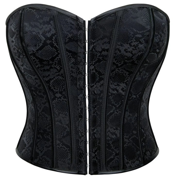 Women's Gothic Single-breasted Lace-up Overbust Corset