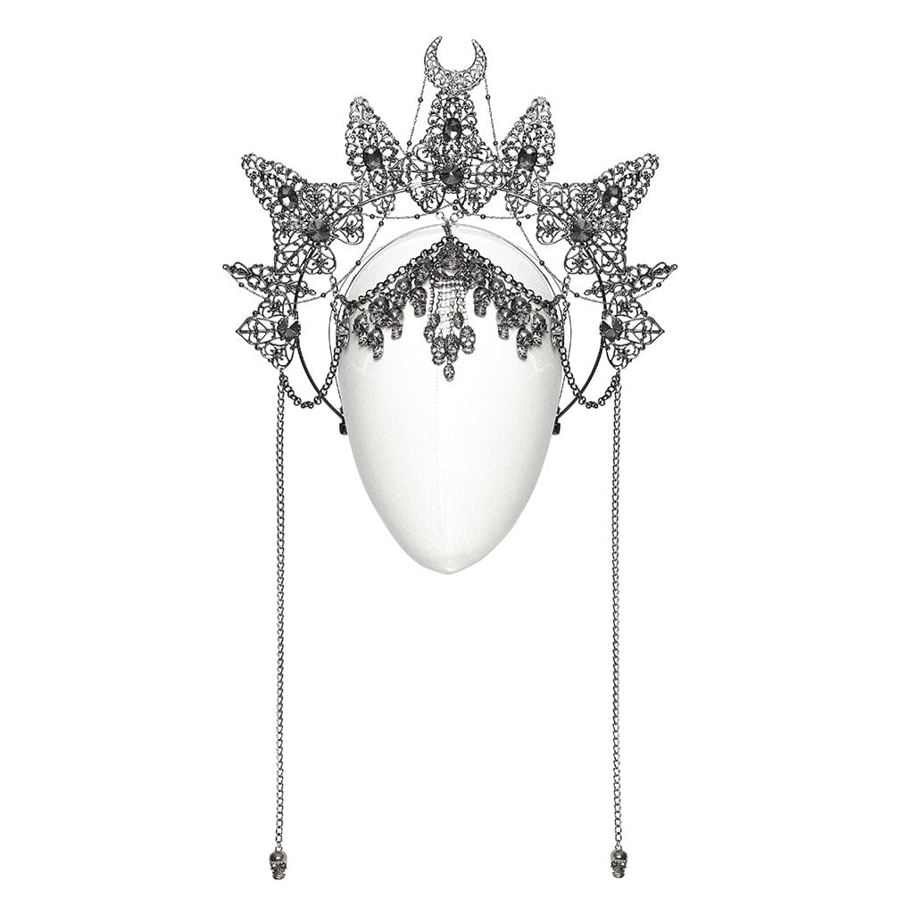 Women's Gothic Skull Chain Crown Headwear - Image 5