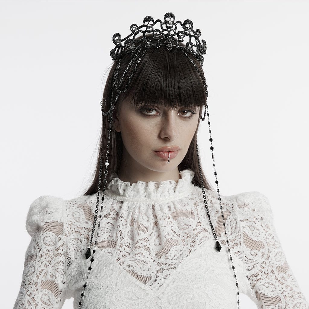 Women's Gothic Skull Crown - Image 5