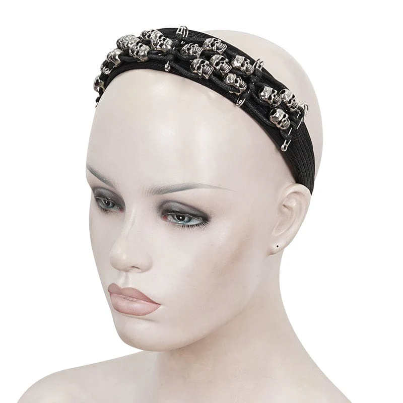 Women's Gothic Skulls Hair Band - Image 5