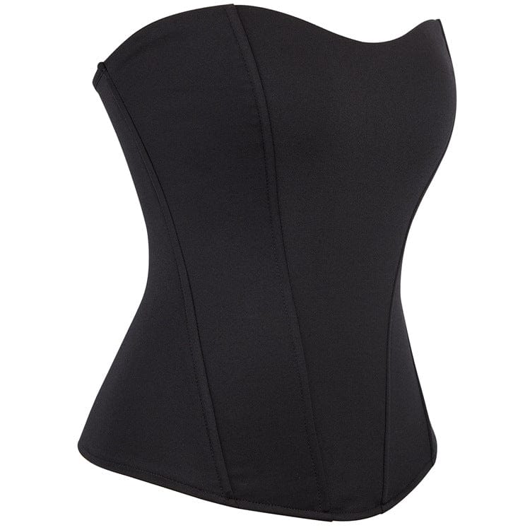 Women's Gothic Solid Color Elastic Overbust Corset - Image 3