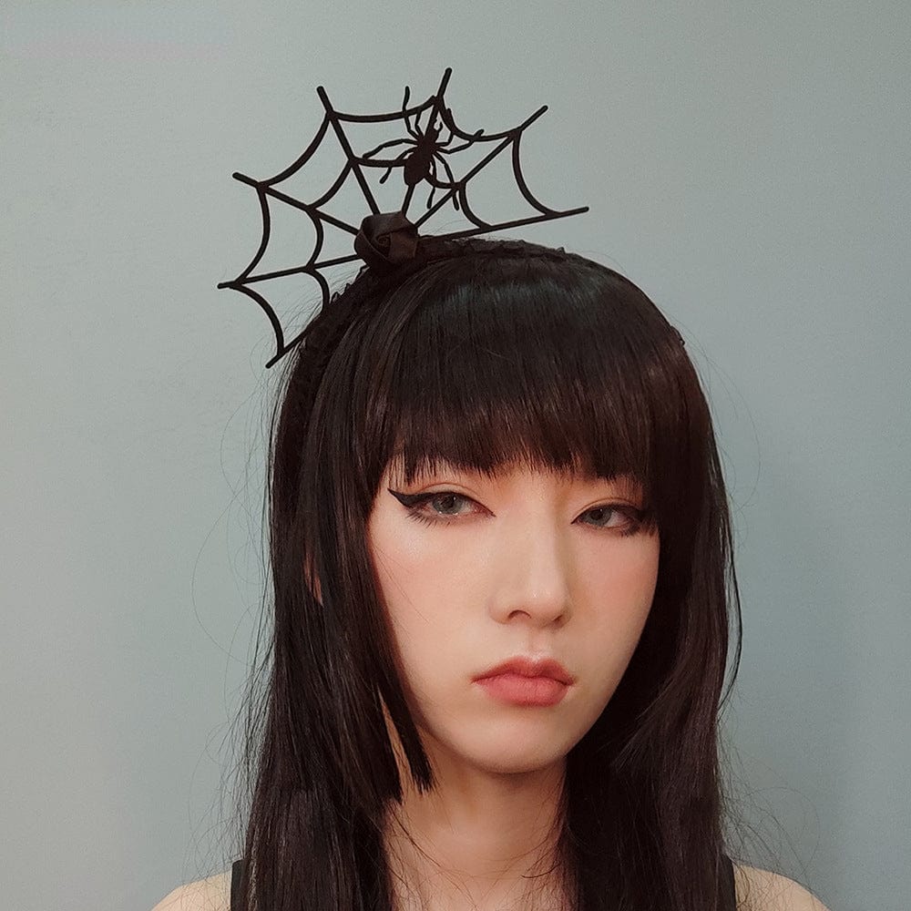 Women's Gothic Spider Web Headwear - Image 3