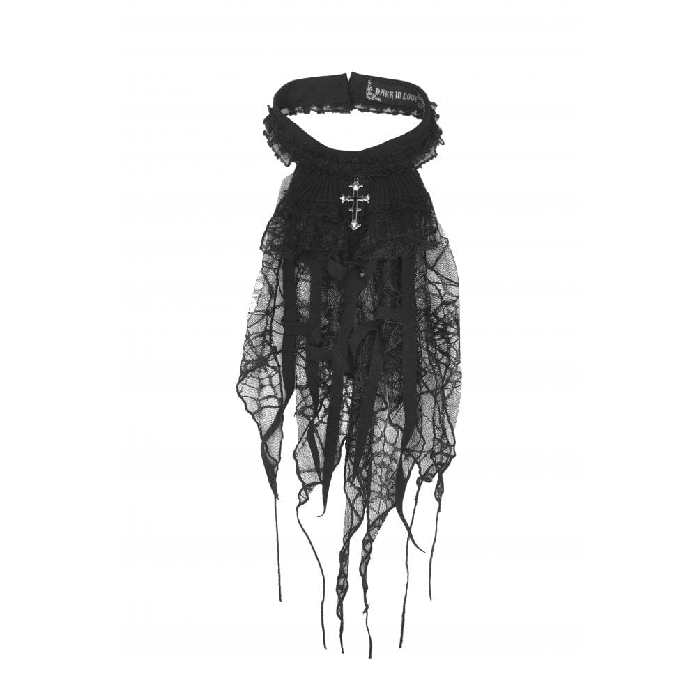 Women's Gothic Spider Web Lace Neckwear - Image 5