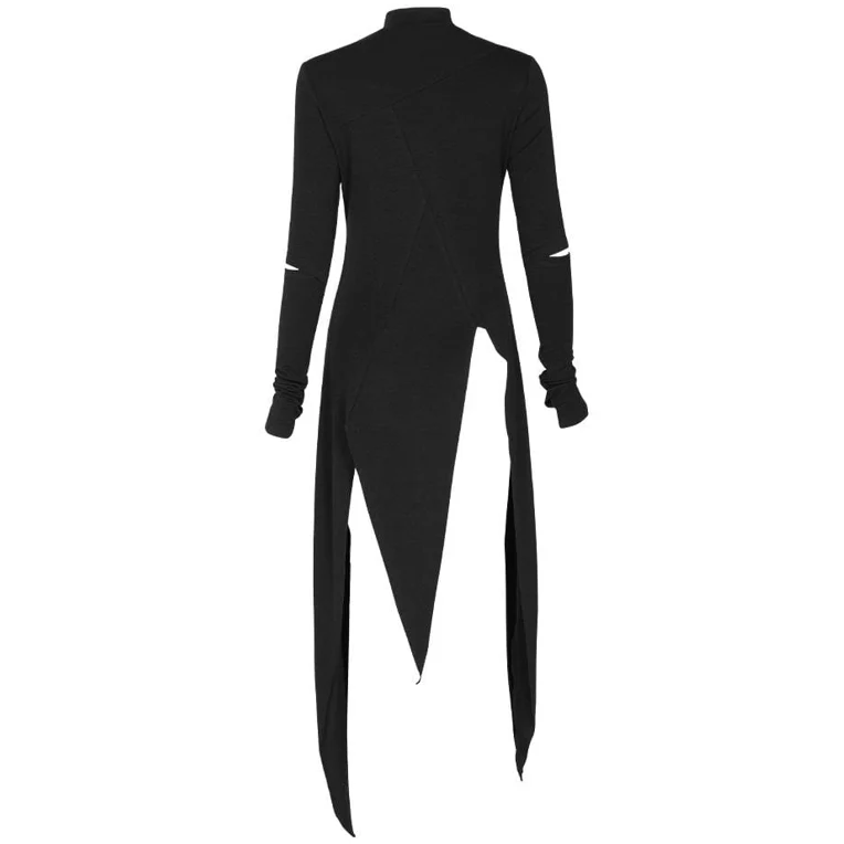Women's Gothic Stand Collar Cutout Irregular Ham Dresses - Image 4