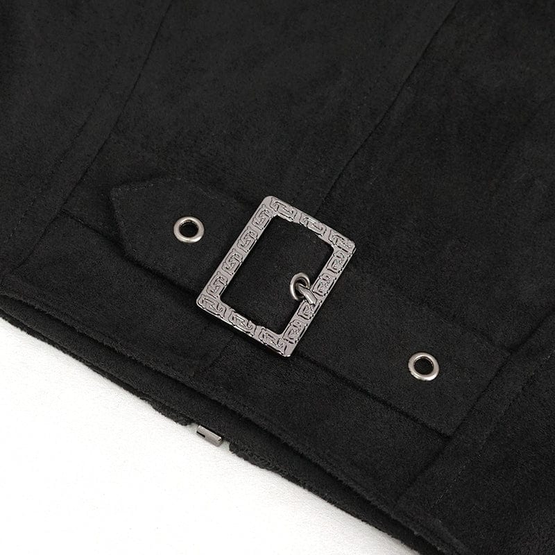 Women's Gothic Stand Collar Floral Embroidered Shirt - Image 17
