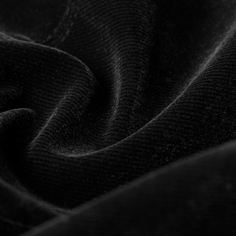 Women's Gothic Stand Collar Forked Tail Velvet Jackets - Image 8