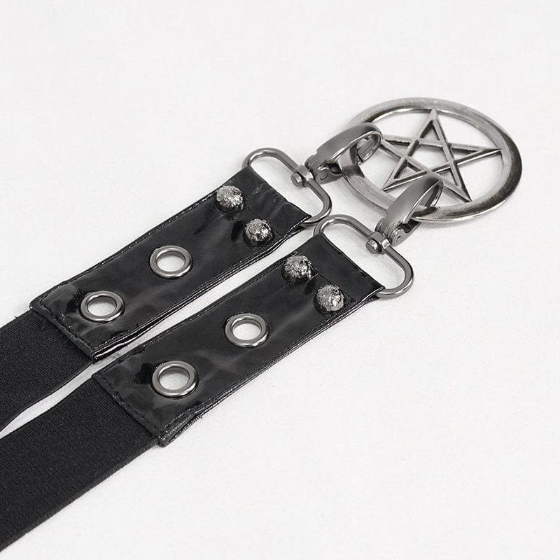 Women's Gothic Star Double-layer Faux Leather Belt - Image 8