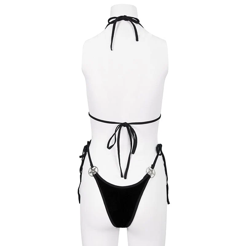 Women's Gothic Star Tie Side Bikini - Image 10