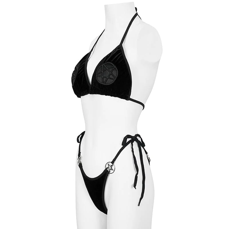 Women's Gothic Star Tie Side Bikini - Image 9