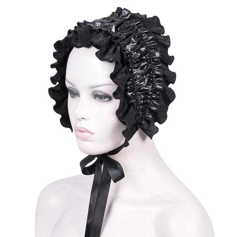 Women's Gothic Strap Ruffled Mesh Hair Accessories - Image 6