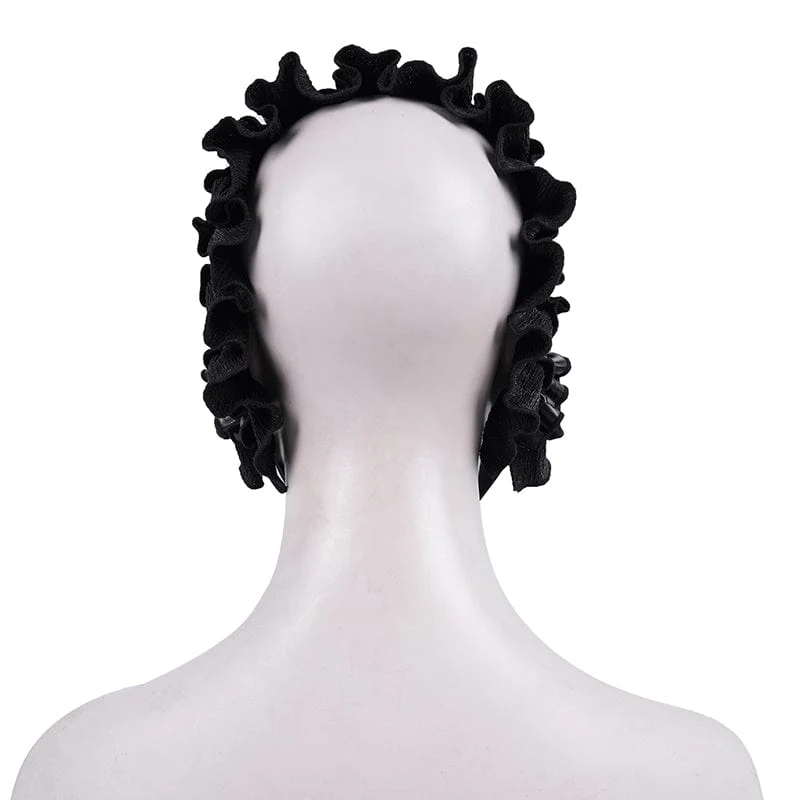 Women's Gothic Strap Ruffled Mesh Hair Accessories - Image 7