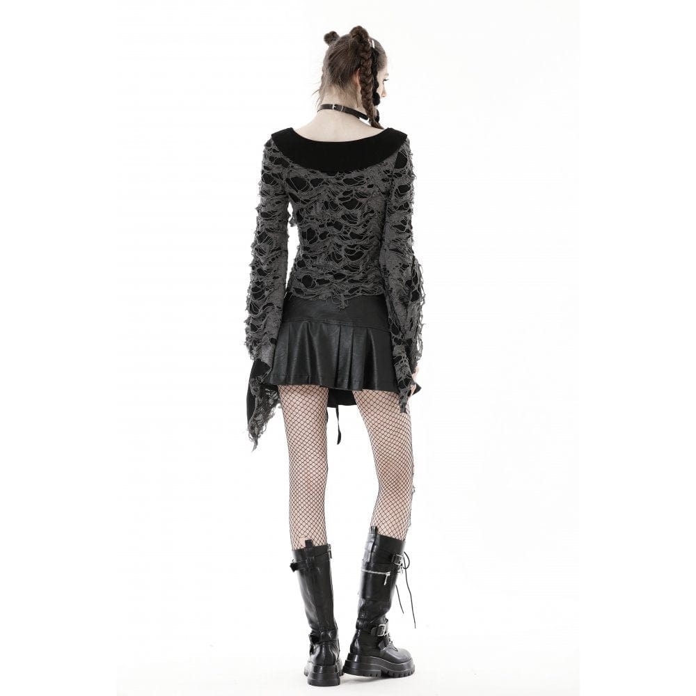 Women's Gothic Strappy Ripped Cardigan - Image 8