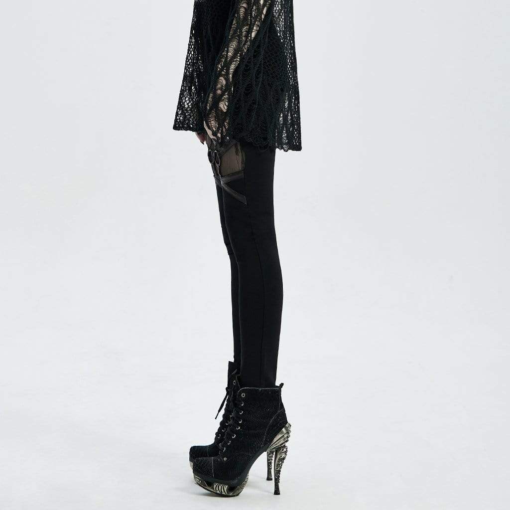 Women's Gothic Straps Leggings - Image 2