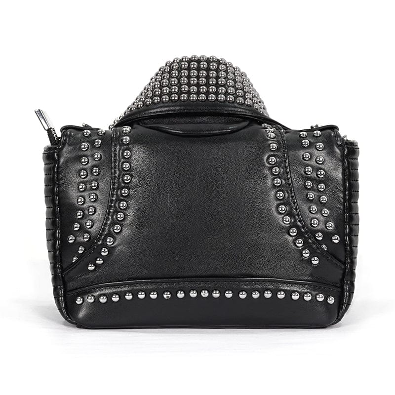 Women's Gothic Turn-down Collar Nailed Bag - Image 8