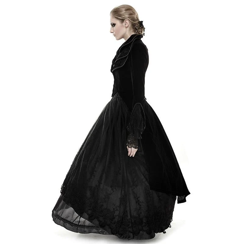 Women's Gothic Victorian High/Low Swallow Tail Overcoat - Image 3