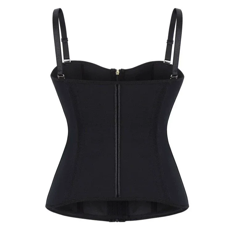 Women's Gothic Zip Slip Overbust Corset - Image 3