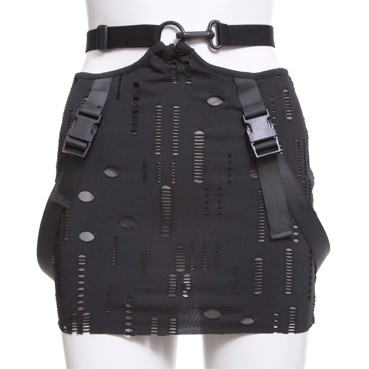Women's Grunge Buckle Ripped Skirt - Image 3