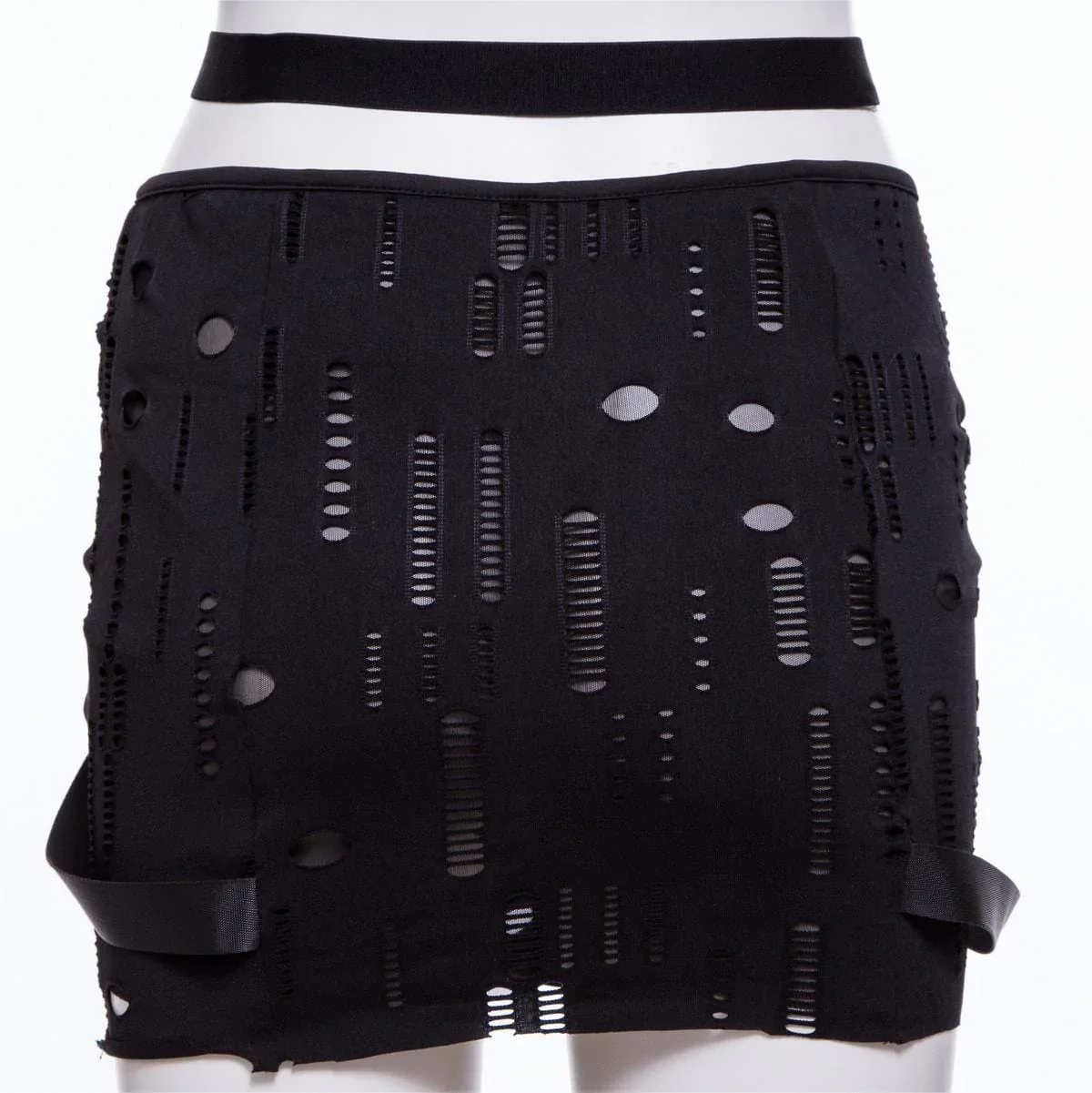 Women's Grunge Buckle Ripped Skirt - Image 5