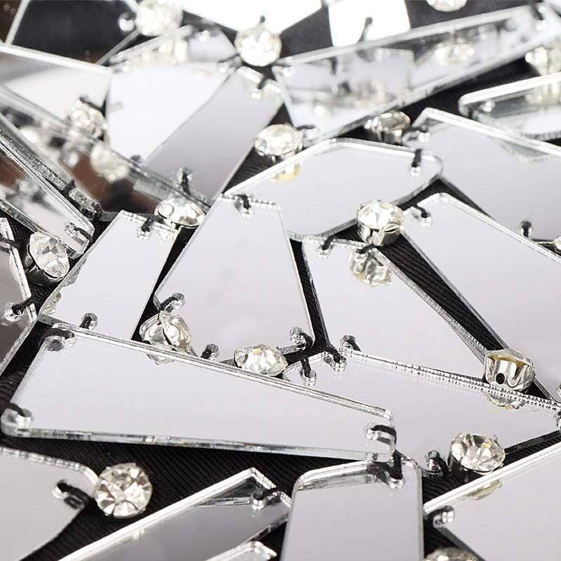 Women's Grunge Contrast Color Fully-Sequins Bustiers - Image 4