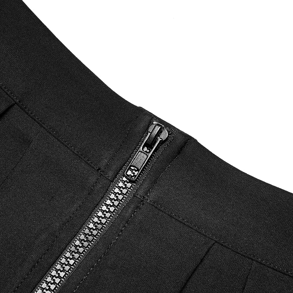 Women's Grunge Crisscross Short Pleated Skirt - Image 6