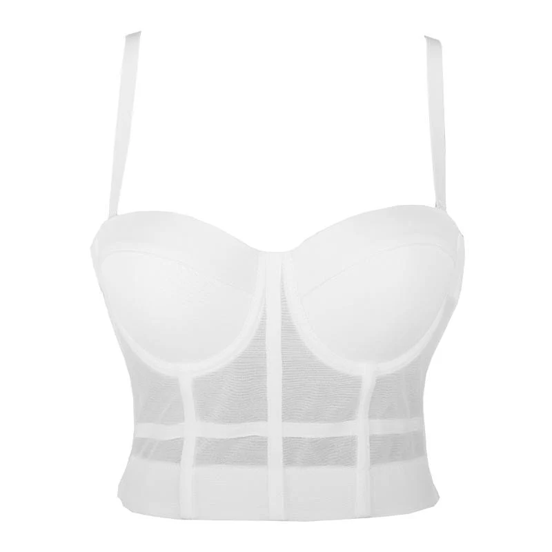 Women's Grunge Elasticated Net Fitted Bustiers - Image 2