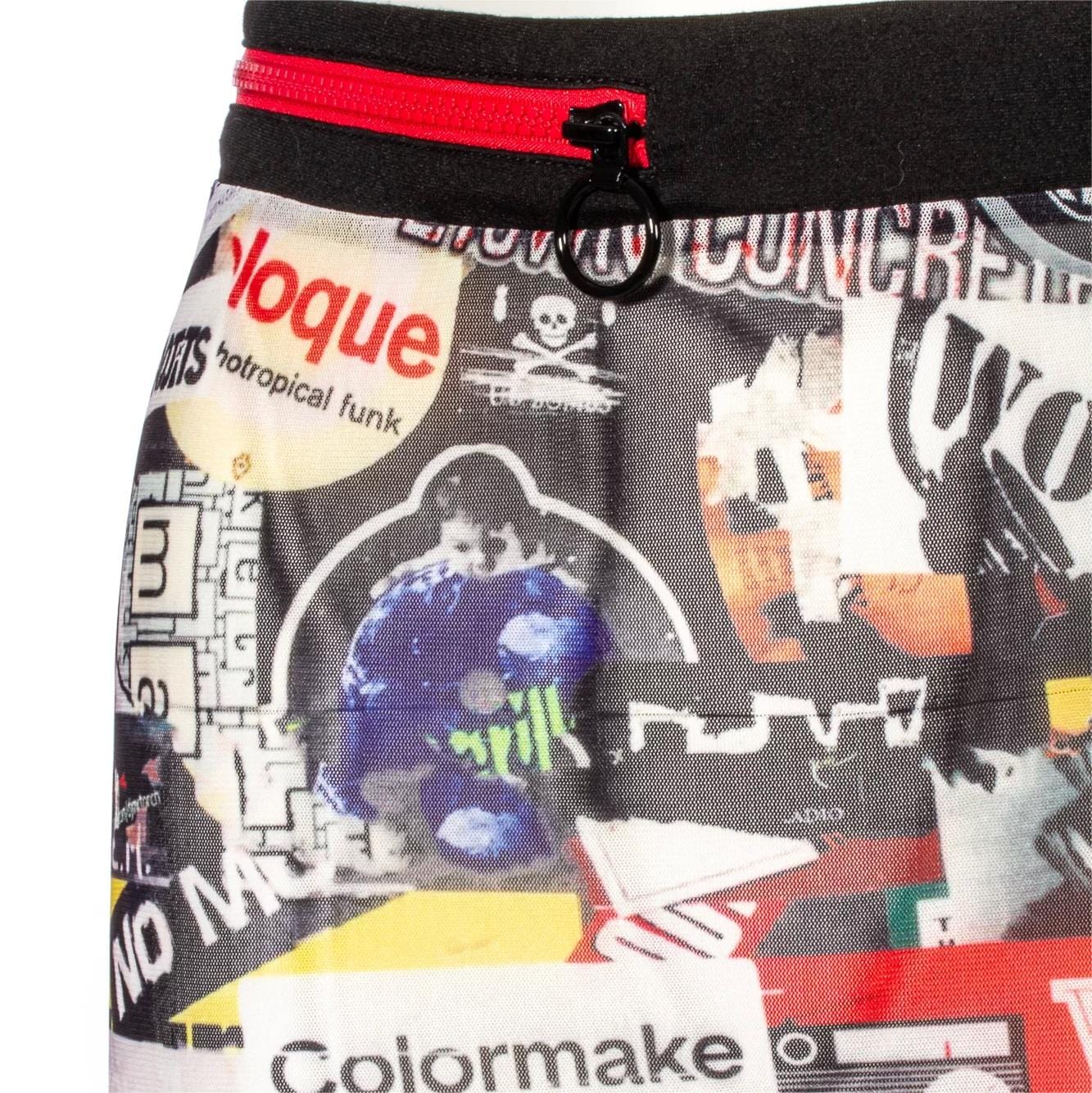 Women's Grunge Graffiti Printed Short Skirt - Image 8