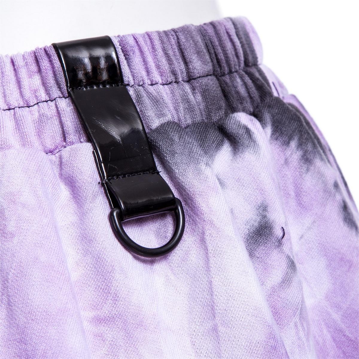 Women's Grunge Irregular Lace Splice Tie-dyed Skirt - Image 7
