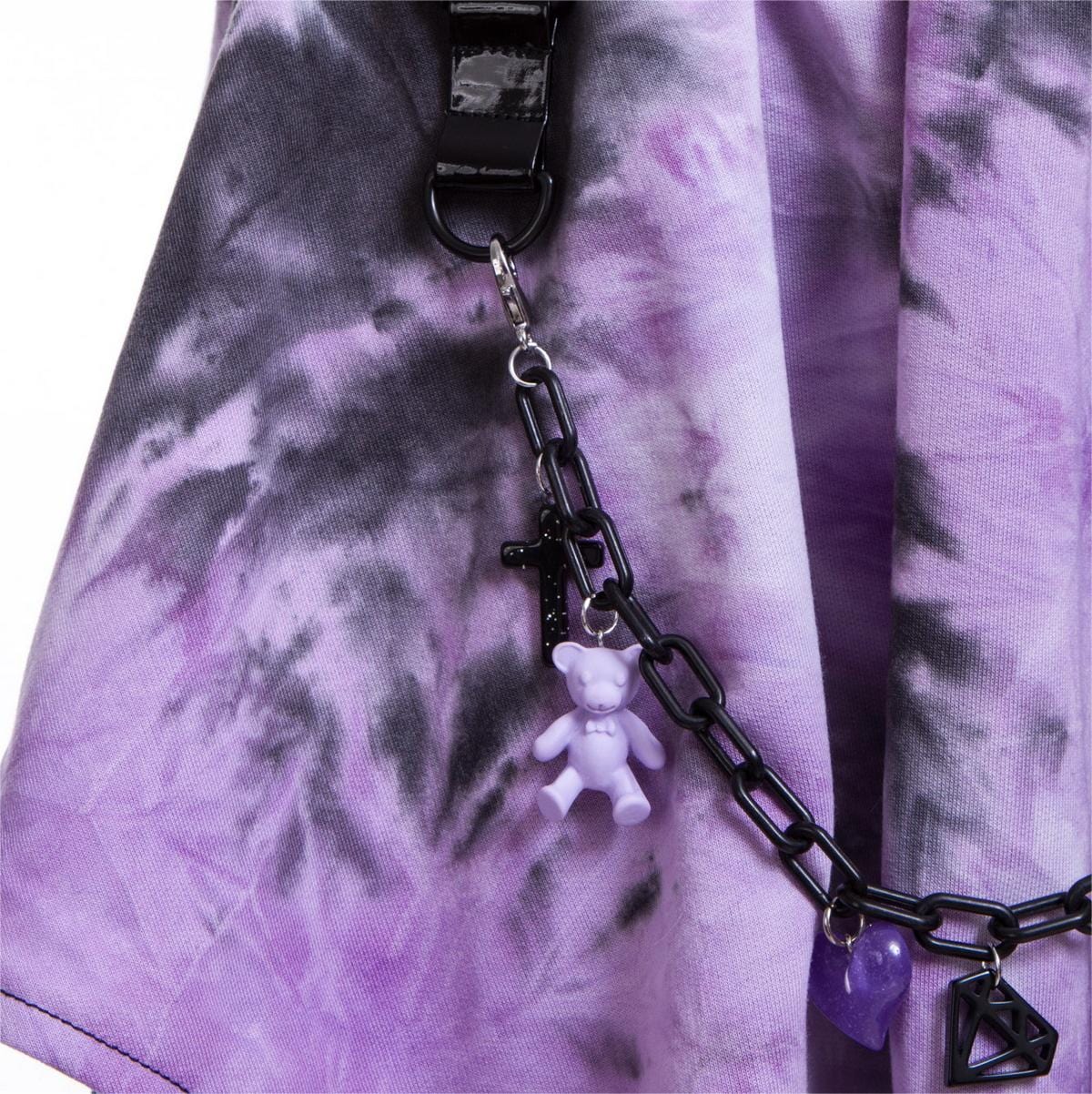 Women's Grunge Irregular Lace Splice Tie-dyed Skirt - Image 8