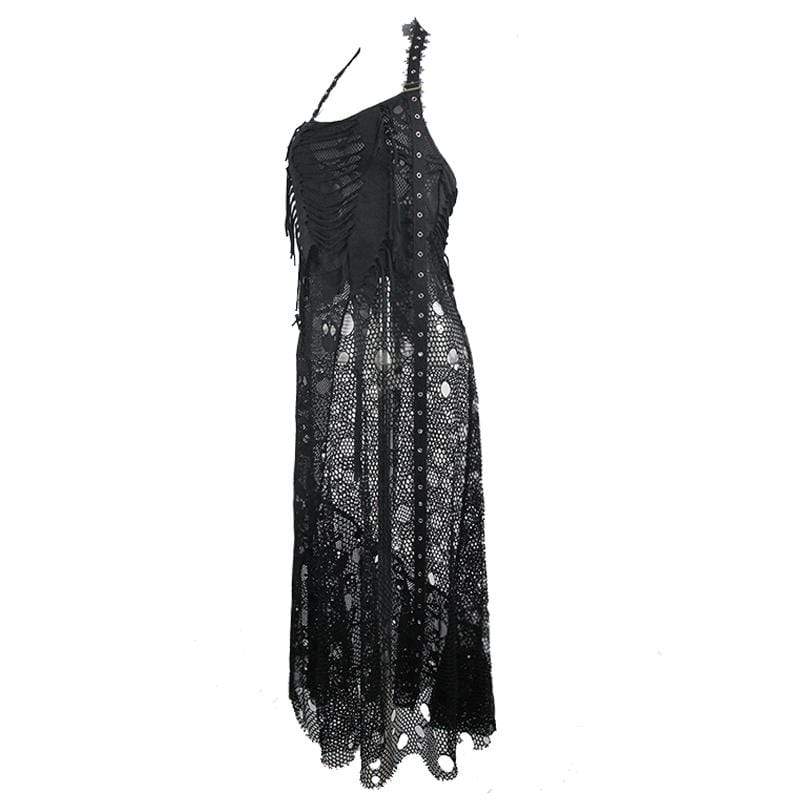 Women's Grunge Net Over Skirt - Image 5