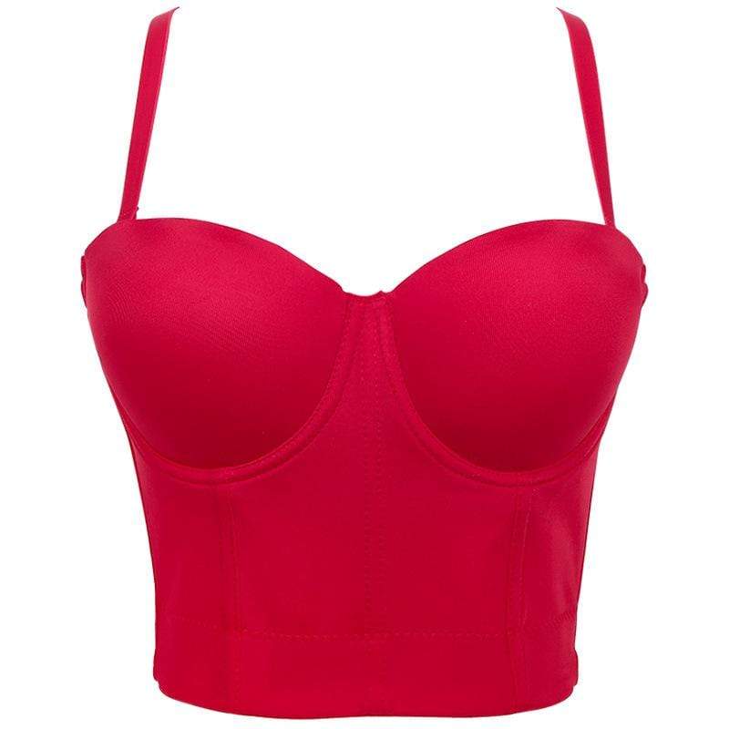 Women's Grunge Pure Color Bustiers - Image 2