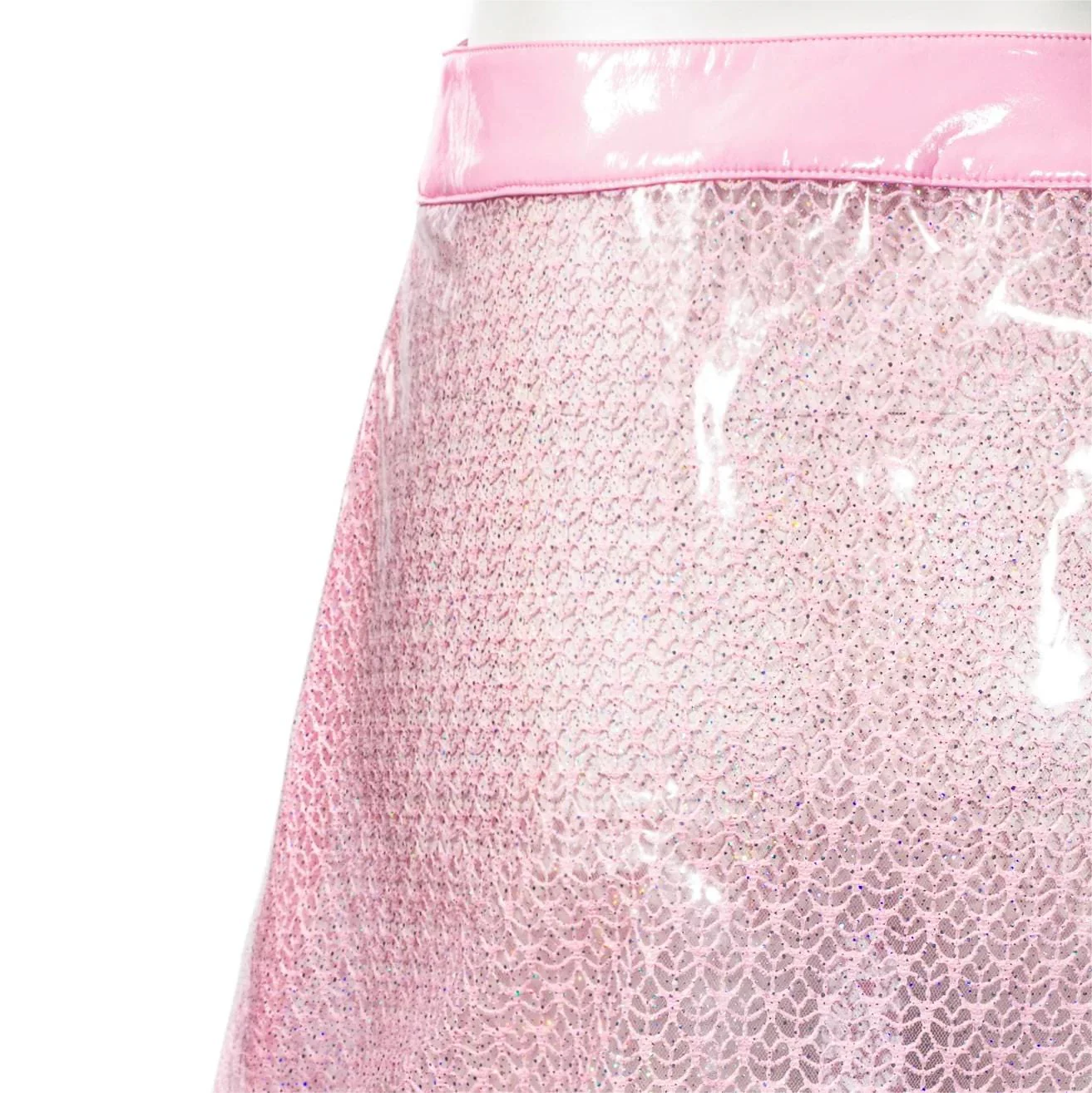 Women's Grunge Sheer Lace-trimmed Short Skirt - Image 10