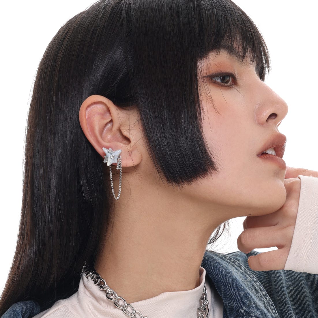 Women's Grunge Starfish Tassel Earrings