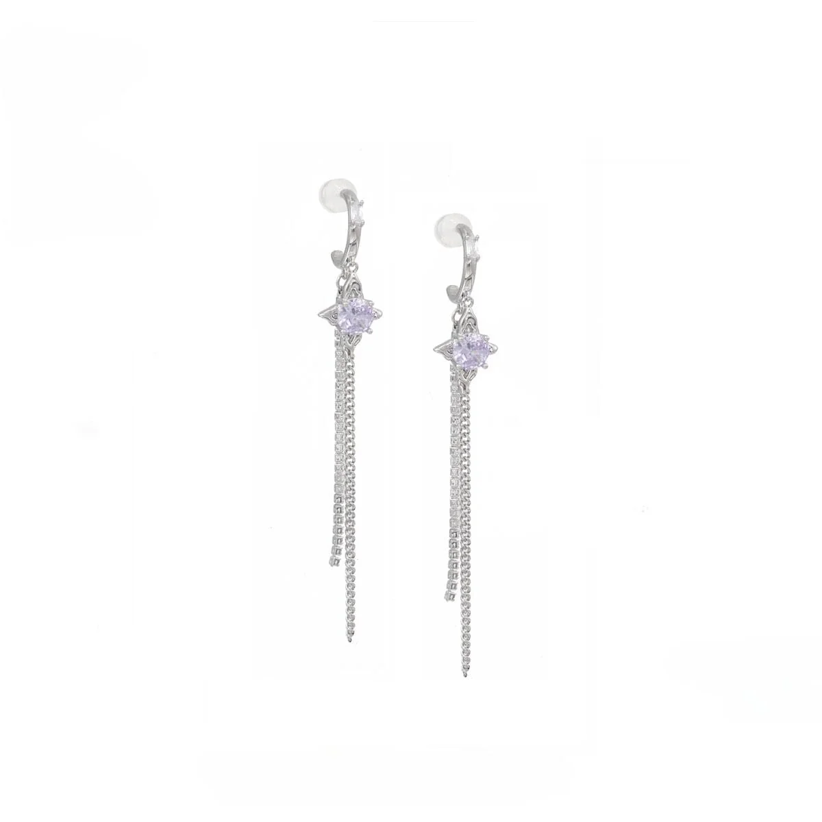 Women's Grunge Tassels Zircon Earrings - Image 3