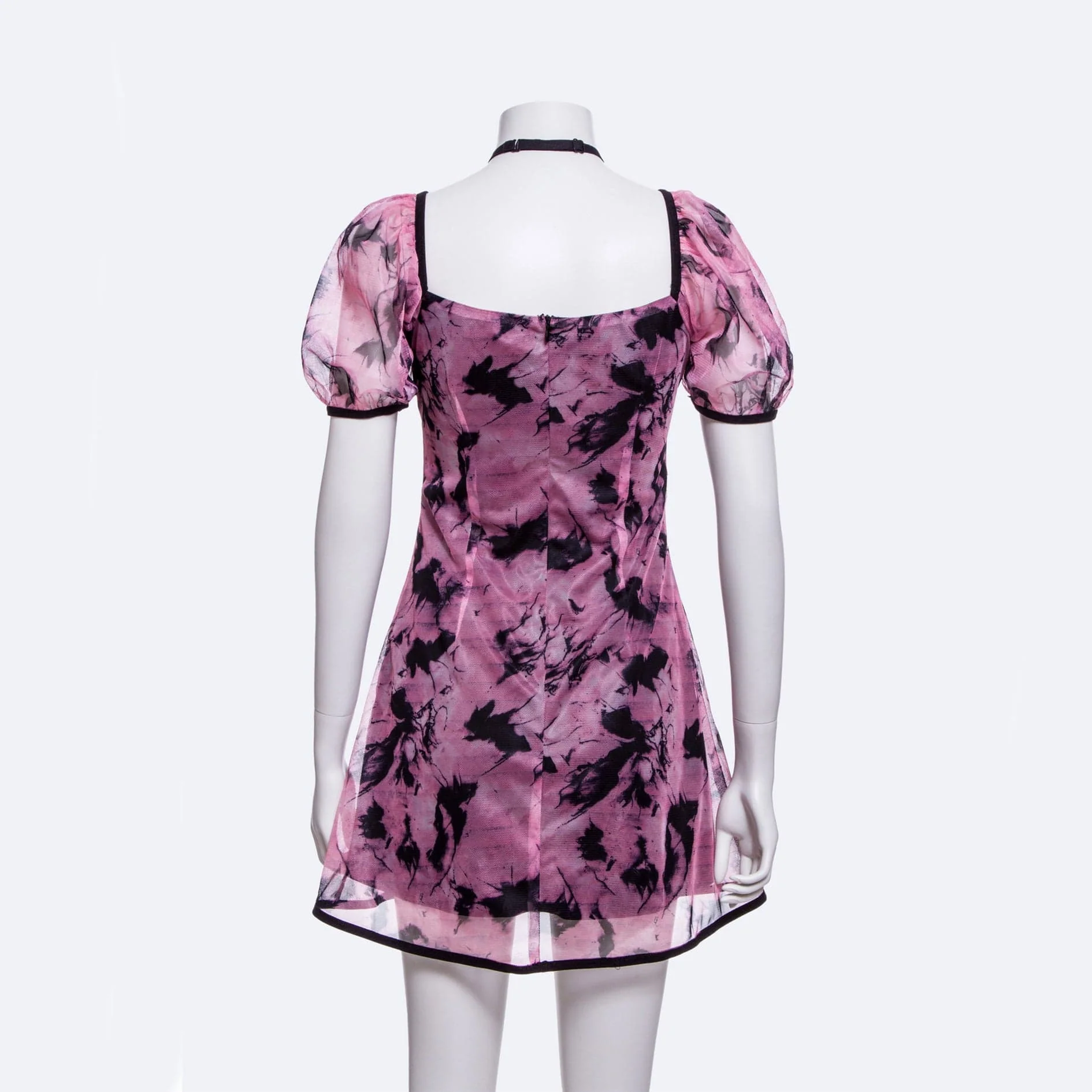 Women's Grunge Tie-dyed Mesh Dress - Image 3